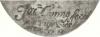 Bagside af miniatureportræt med indskriften /'/'Jac. Coning fecit, ætatis suæ 65, Copen. 1713/'/' ‎(google tranlate: /